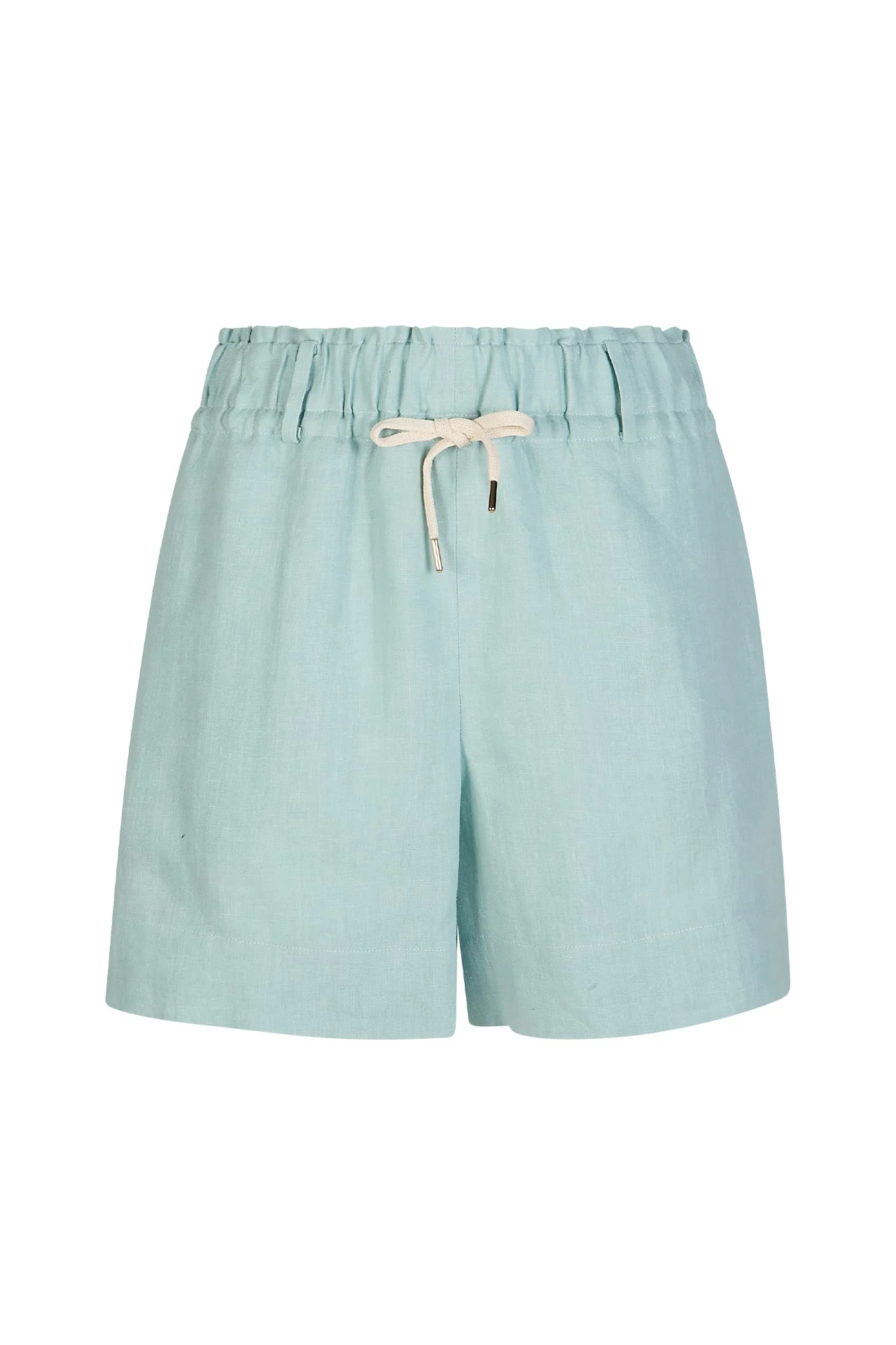 Women's 100% Linen Bermuda Shorts with Drawstring | Eleventy - Image 5