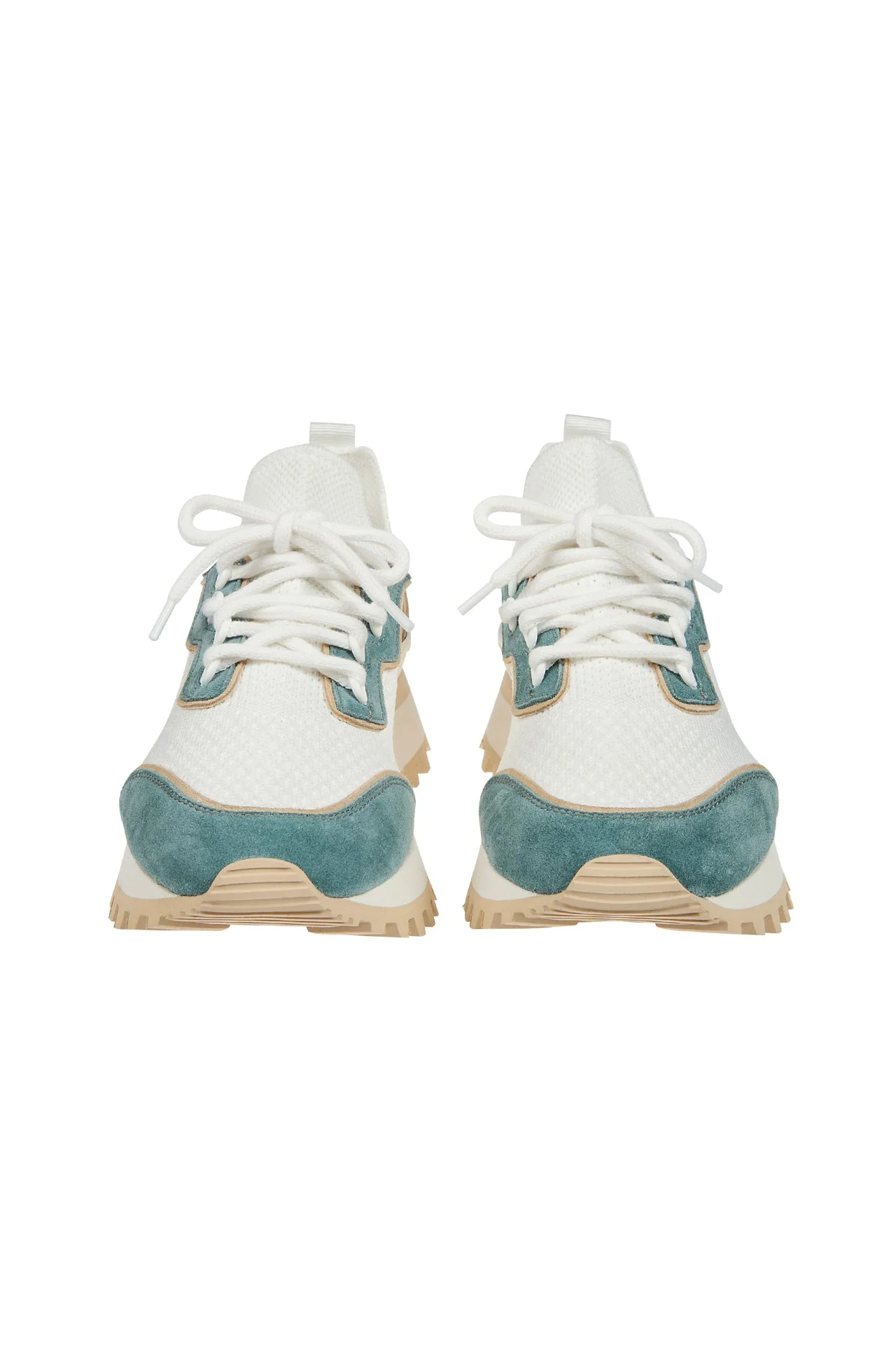 Women's mesh and leather running sneakers | Eleventy - Image 5