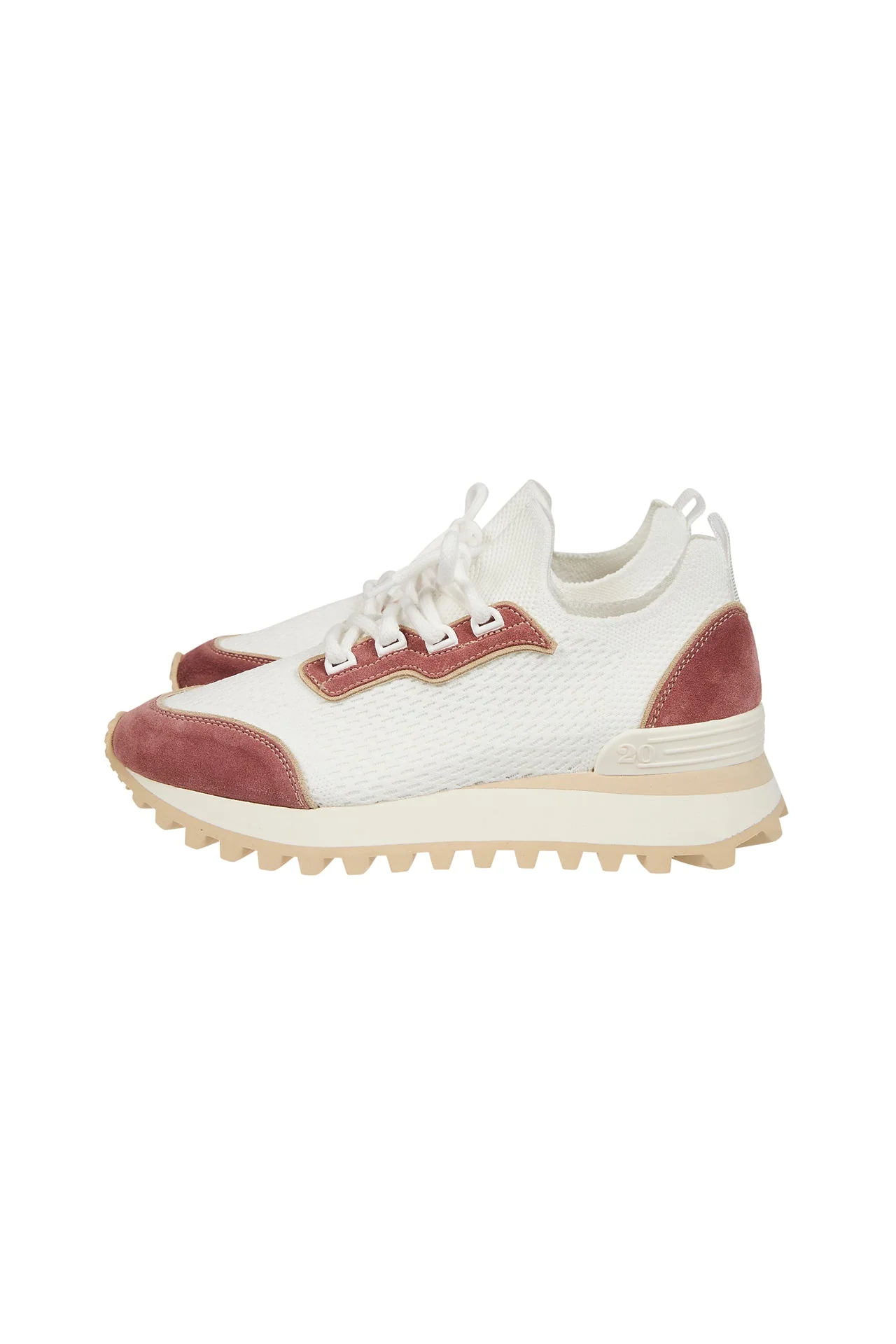 Women's mesh and leather running sneakers | Eleventy - Image 6