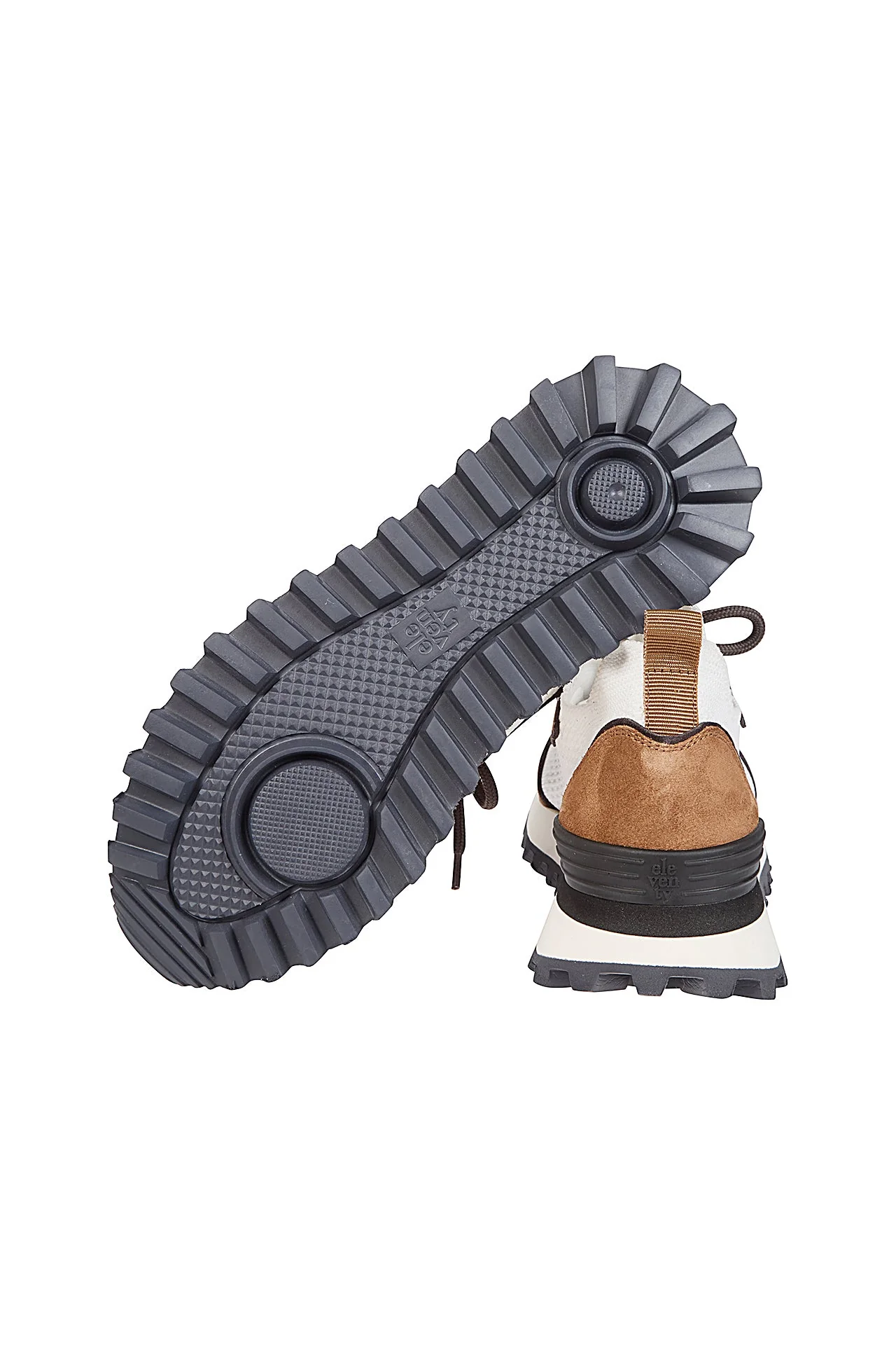 KNITTED AND LEATHER SNEAKERS - Image 4