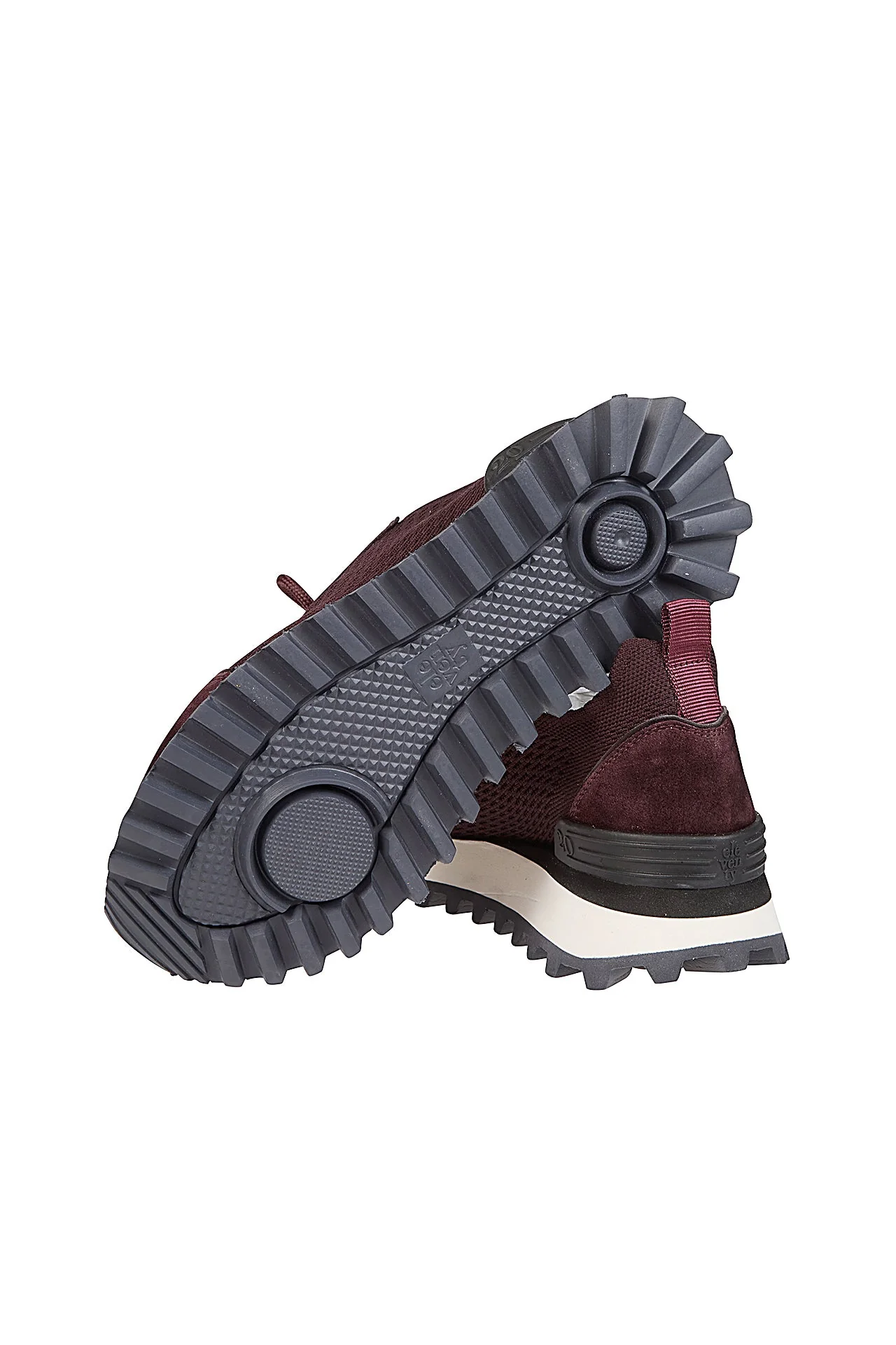 KNITTED AND LEATHER SNEAKERS - Image 8