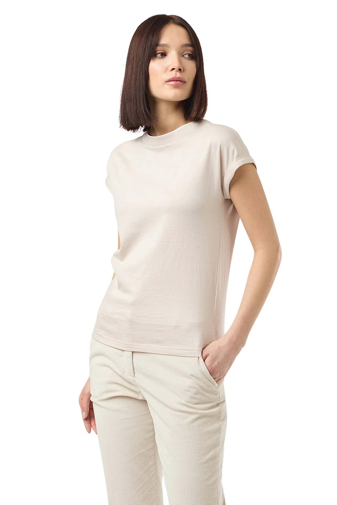 CREW NECK T-SHIRT WITH GROOVE - Image 3