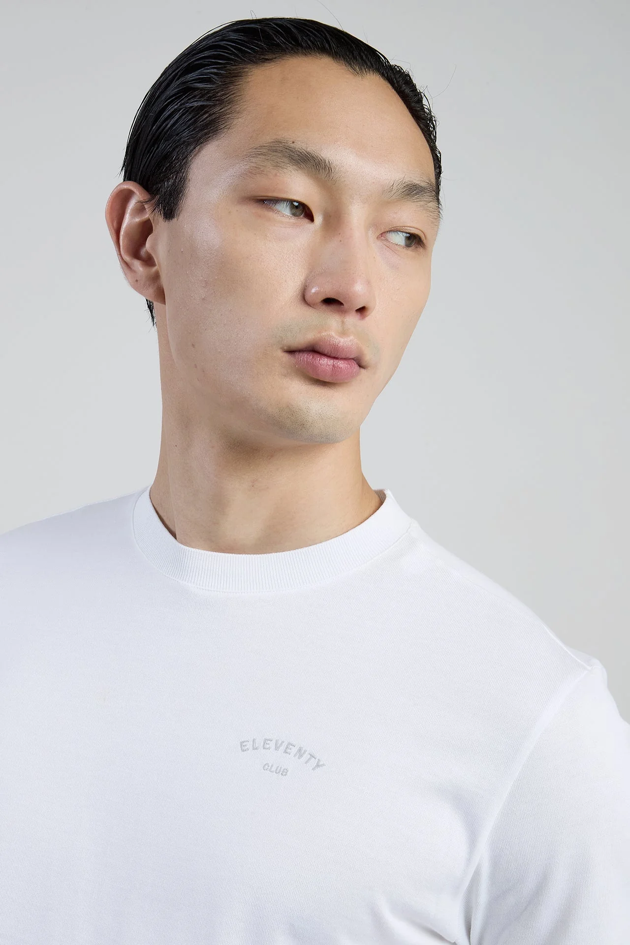 Men's Crew Neck T-shirt in Premium Giza Cotton Jersey | Eleventy - Image 4