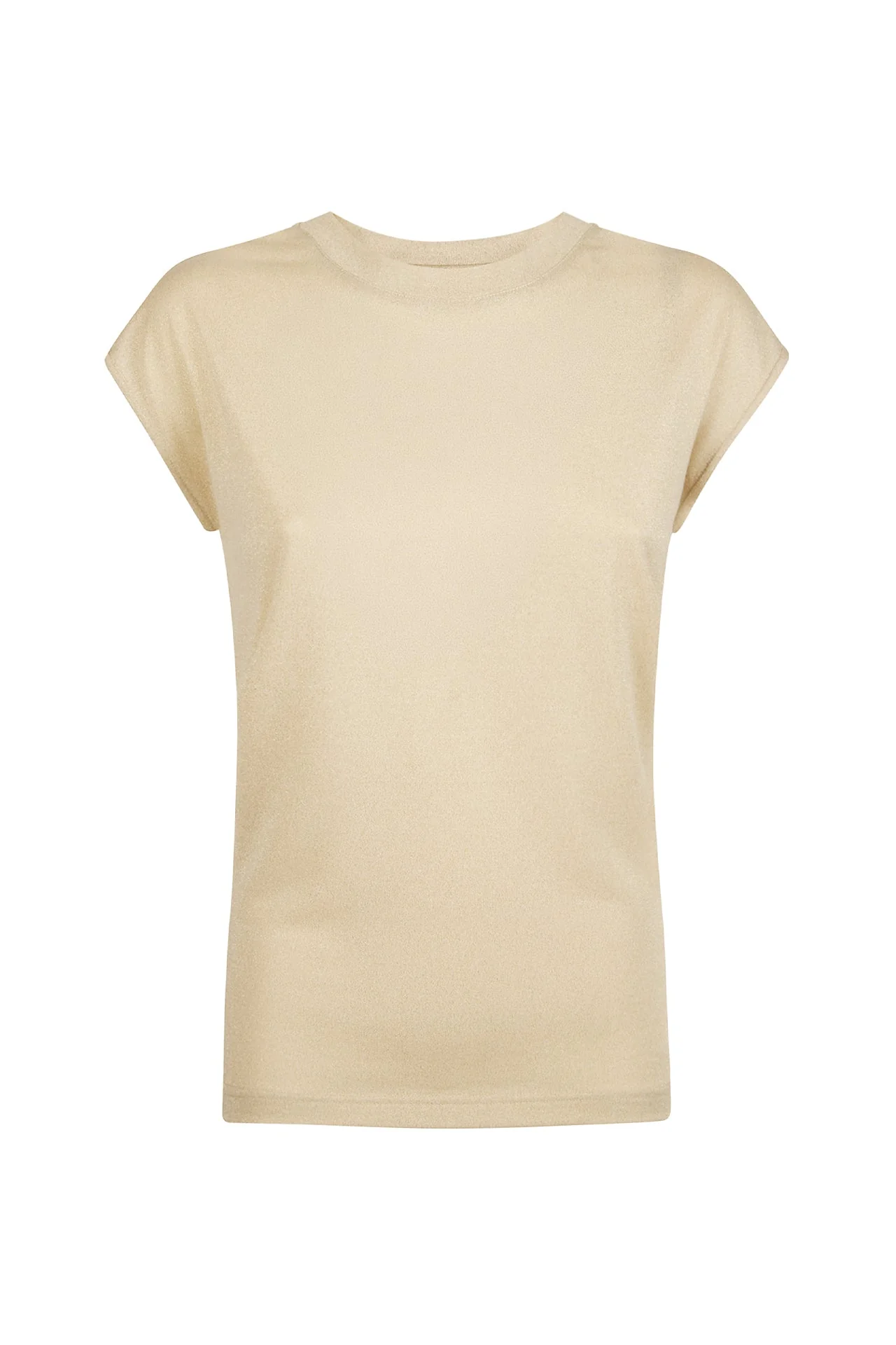 Women's Metallic Jersey Sleeveless Crew Neck T-Shirt | Eleventy