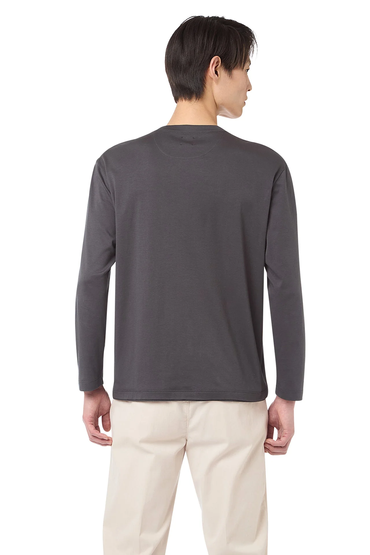 MODAL COTTON CREW NECK T-SHIRT - Image 3