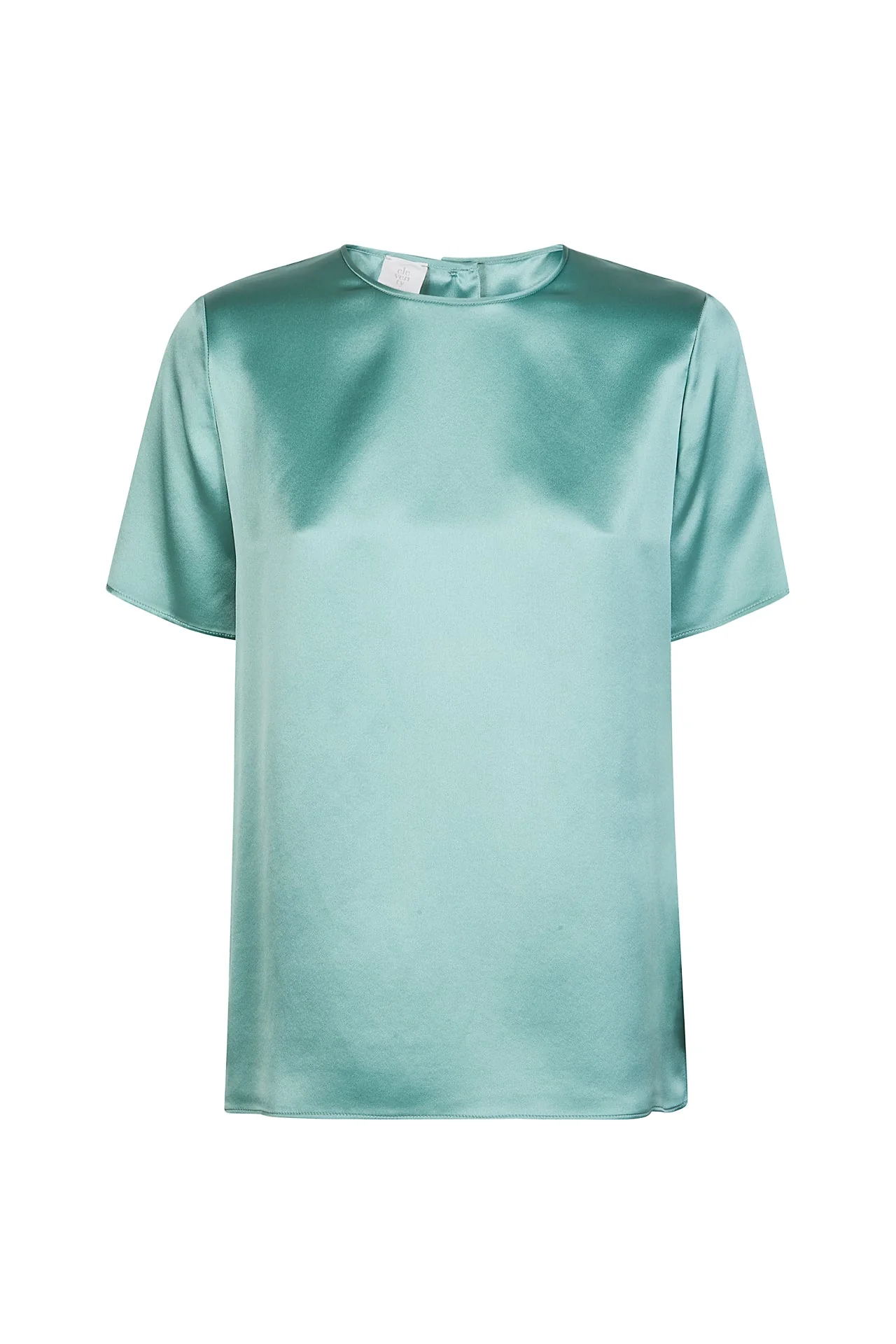 Women's Short Sleeve Crew Neck Double Silk T-Shirt | Eleventy - Image 9