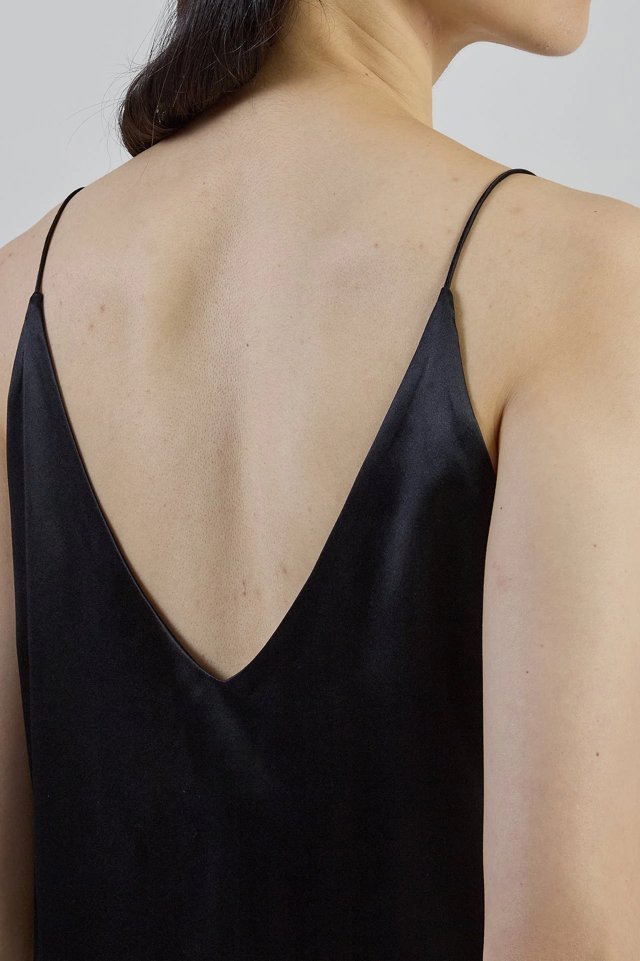 Premium Women's V-Neck Double Silk Satin Camisole | Eleventy - Image 4