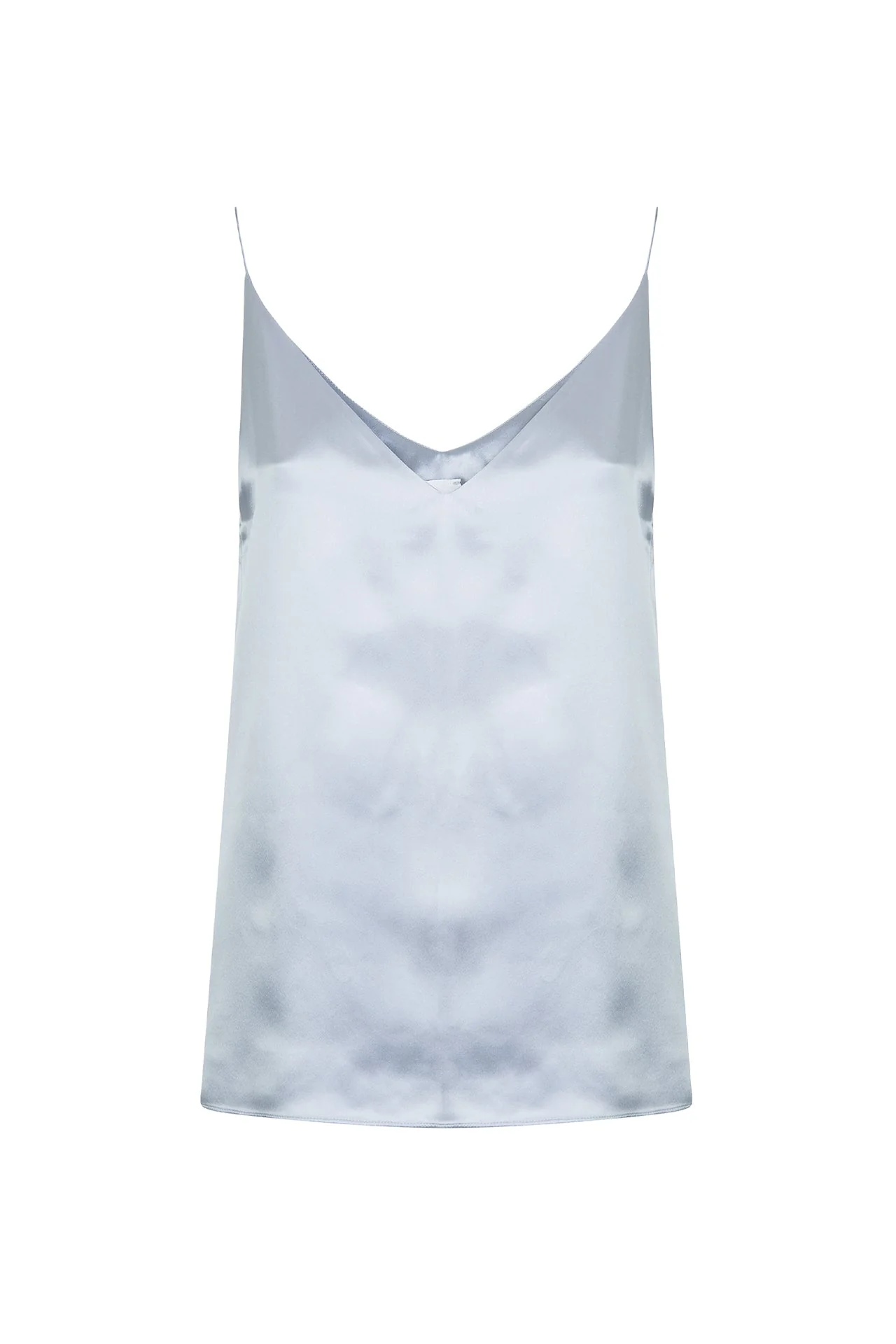 Premium Women's V-Neck Double Silk Satin Camisole | Eleventy - Image 6