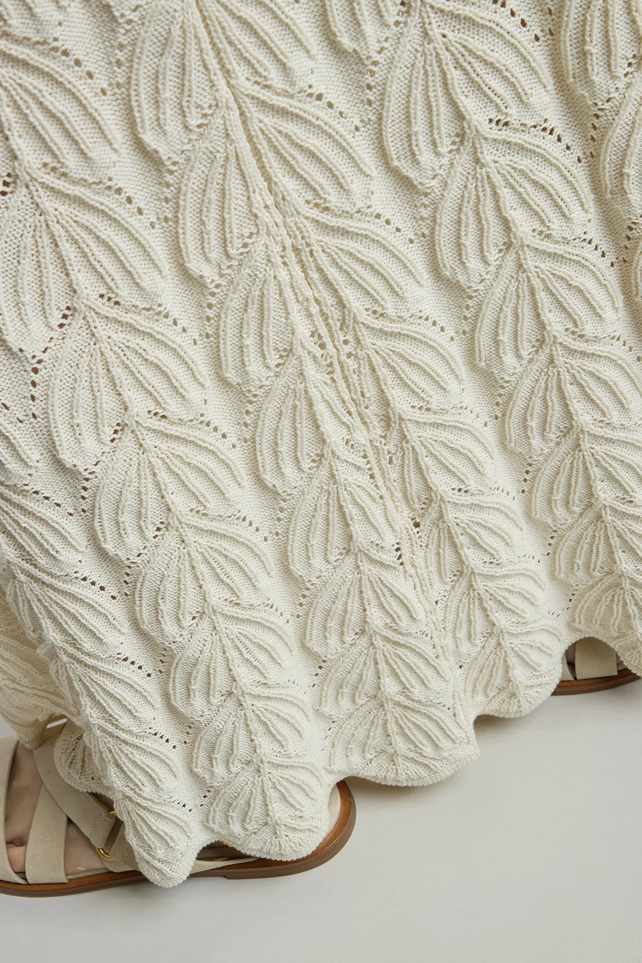 Women's Sleeveless Cotton Cordonnet Knit Dress | Eleventy - Image 5