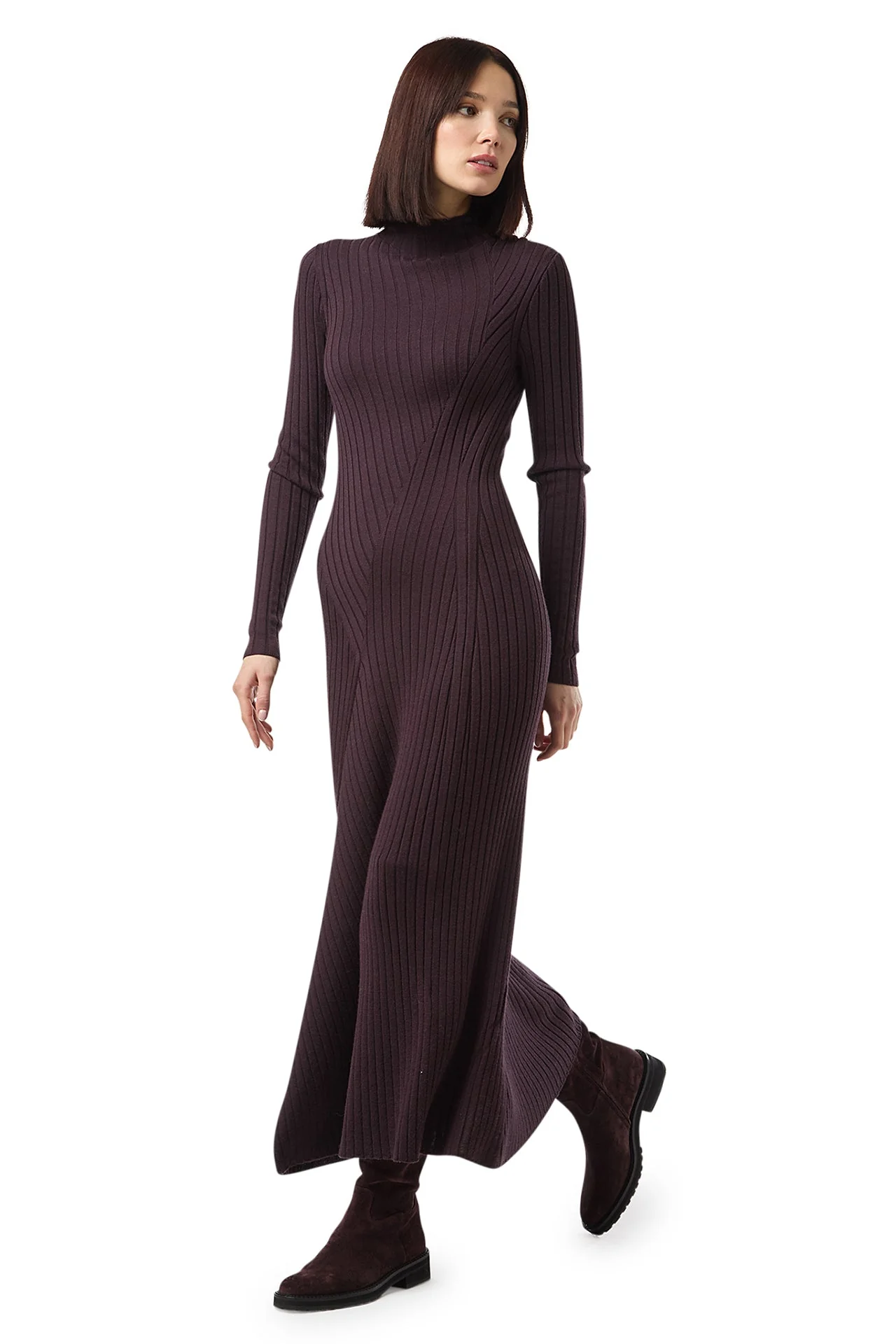 TURTLENECK SWEATER DRESS - Image 3