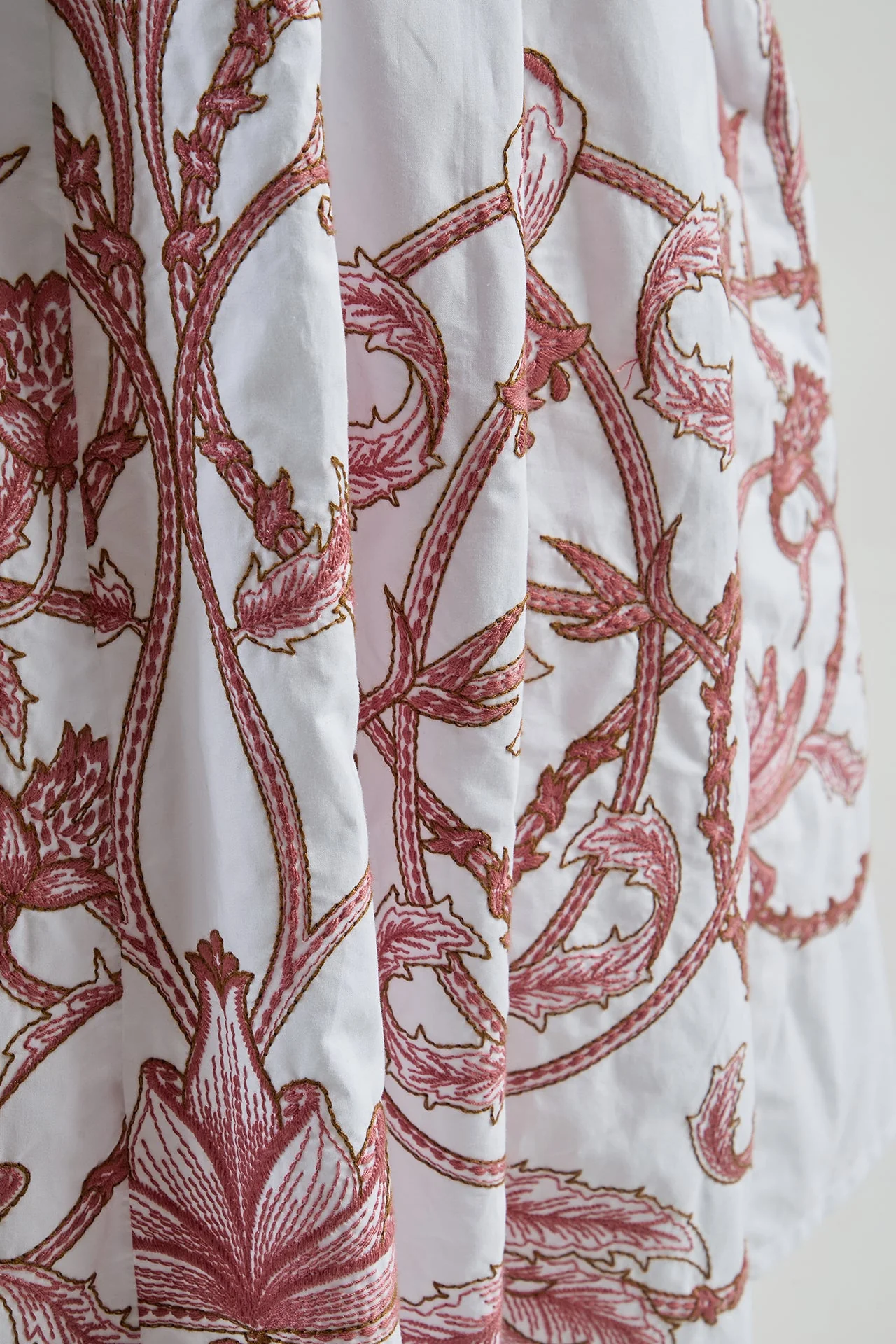 Women's Embroidered Cotton Poplin Shirt Dress | Eleventy - Image 6