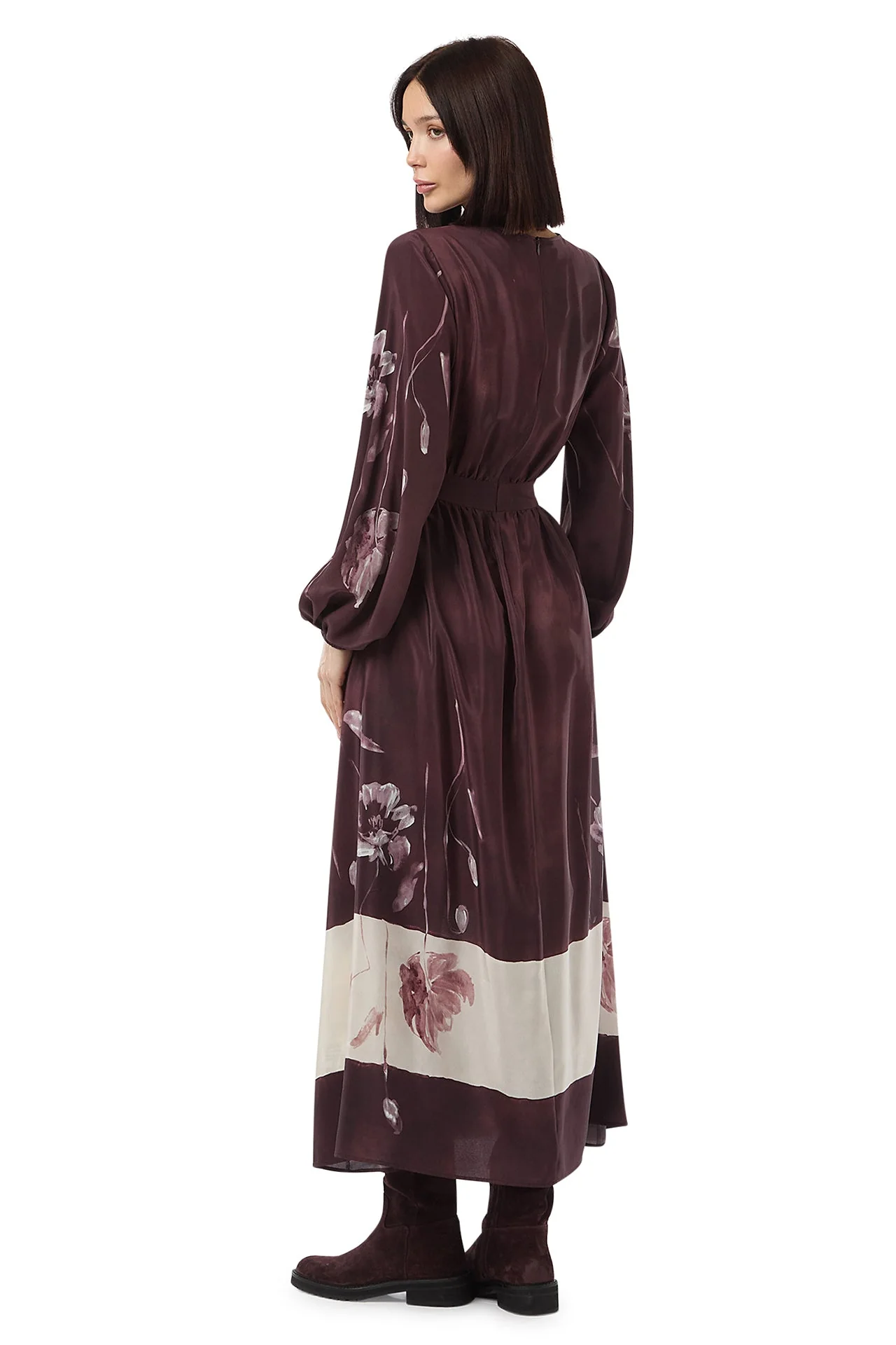 PRINTED LONG SLEEVE DRESS - Image 4