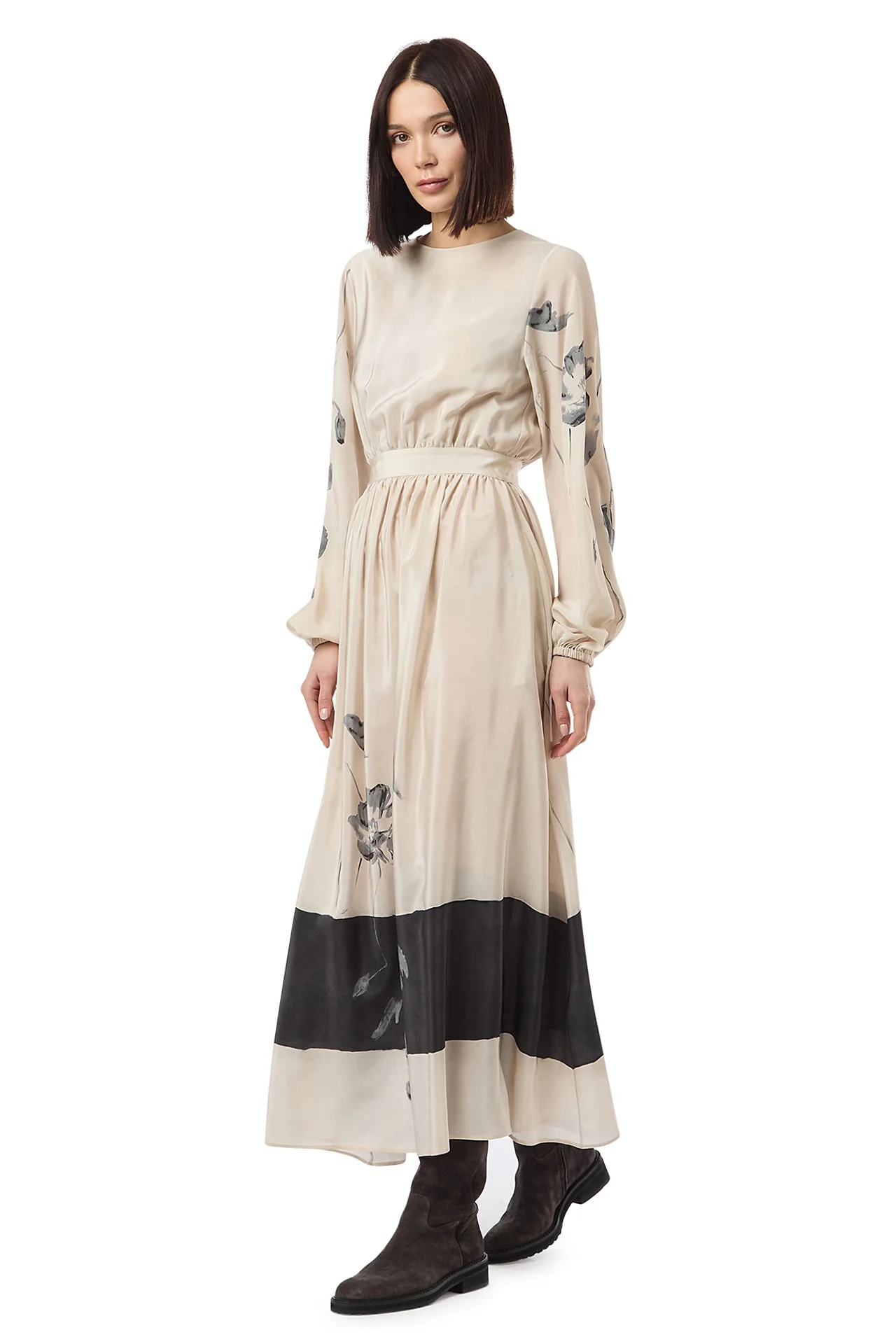 PRINTED LONG SLEEVE DRESS - Image 7